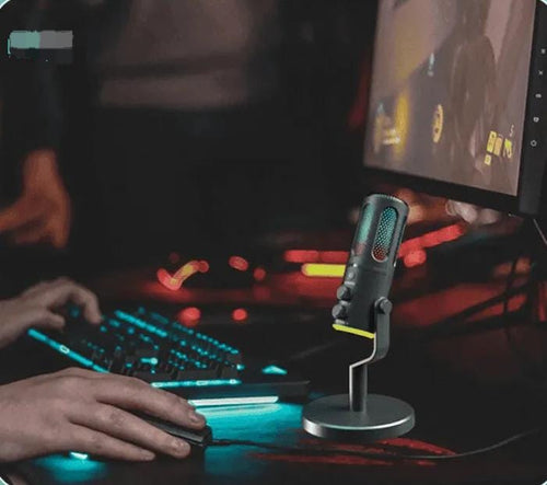 NeePho NP-M03 RGB Gaming Mic - High-Fidelity Audio for Streamers & Gamers