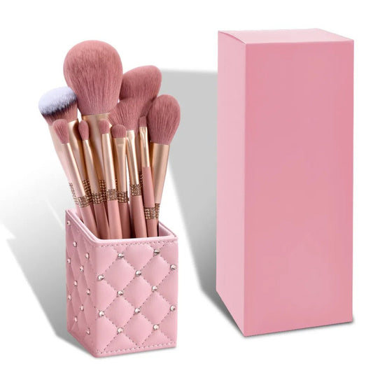 Elite Pink Diamond 12-Piece Professional Makeup Brush Set