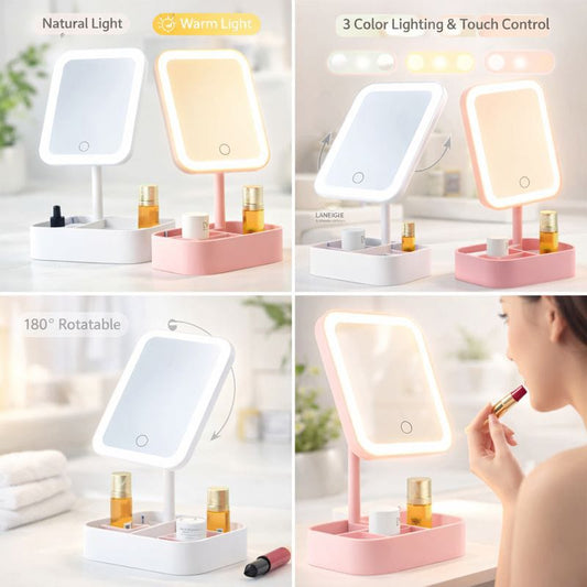 LuminaLux Smart LED Makeup Mirror