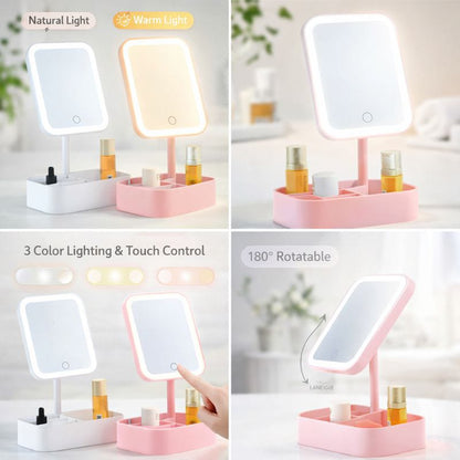 LuminaLux Smart LED Makeup Mirror