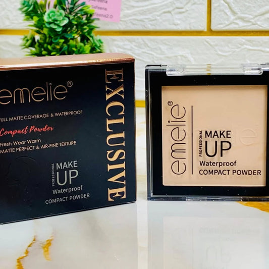 Emelie Professional Exclusive Waterproof Compact Powder