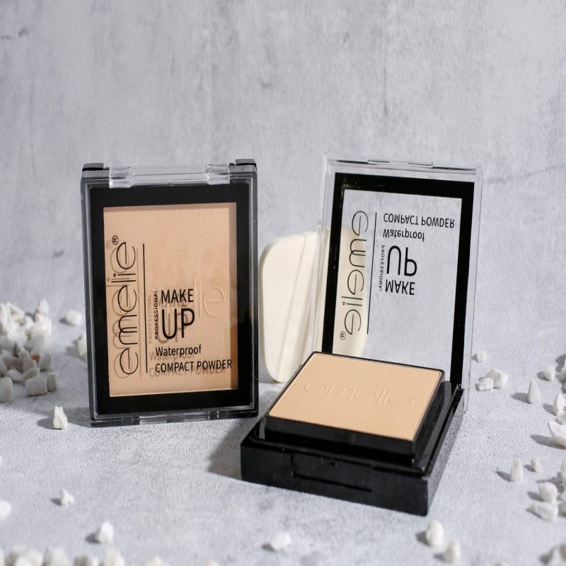 Emelie Professional Exclusive Waterproof Compact Powder